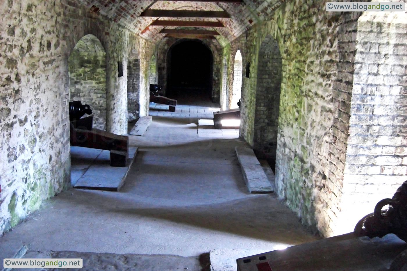 Dover Castle - Gun positions overlooking Constables Gate